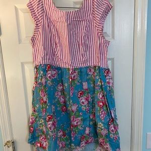 Mixed print dress